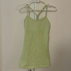 Lululemon size 4 Power Y tank, yellow